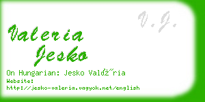 valeria jesko business card